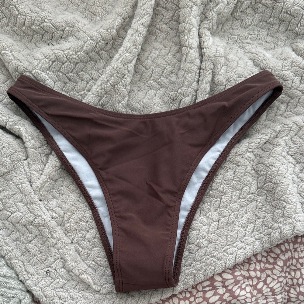 NWT Brown Cheeky Bikini Bottoms